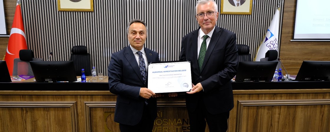 Our University Receives Institutional Accreditation Certificate from YÖKAK President